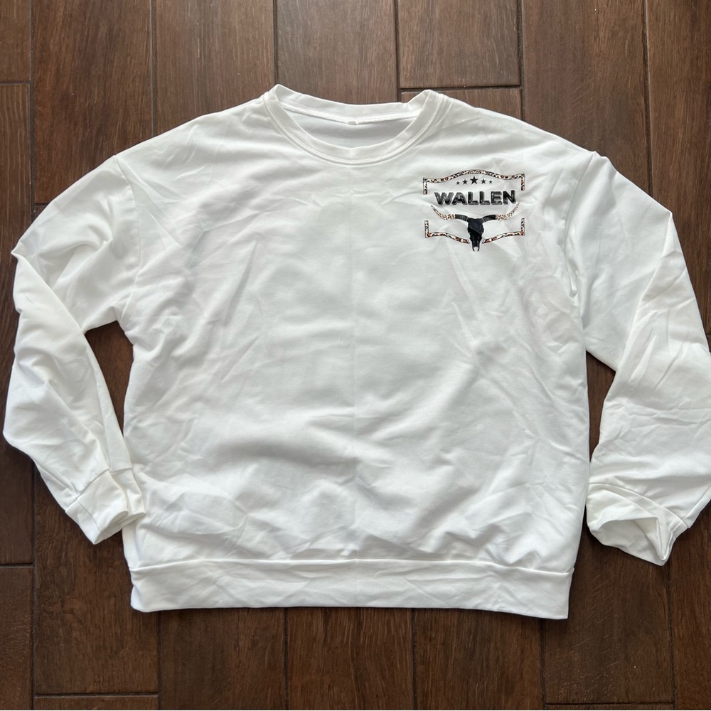Morgan Wallen 'Last Night' Long Sleeved Lightweight Sweatshirt size 3XL